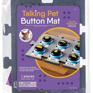 Hunger for Words Talking Pet Button Mat - 1 Piece Single Mat Holds Up to 6 Butto